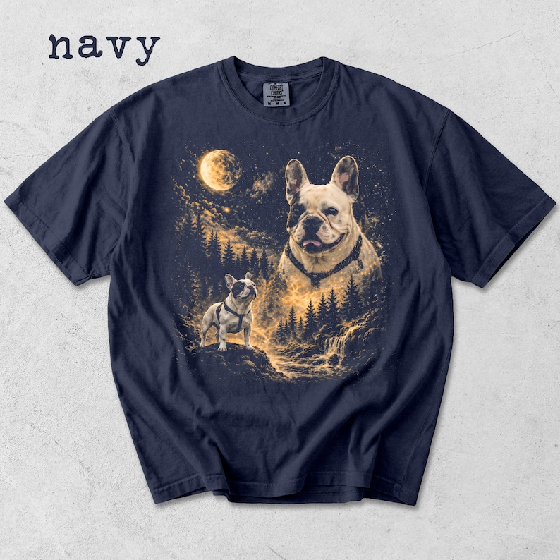 Comfort Colors® Custom Pet Photo Shirt, Personalized Pet Shirt, Customized Picture Dog Shirt, Dog Lover Gift, Dog Howling to The Moon Shirt image 8