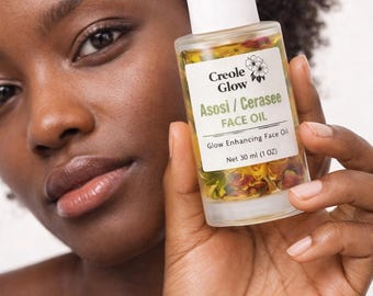 Aceite facial iluminador ASOSI (Cerasee): piel clara, suave y radiante.