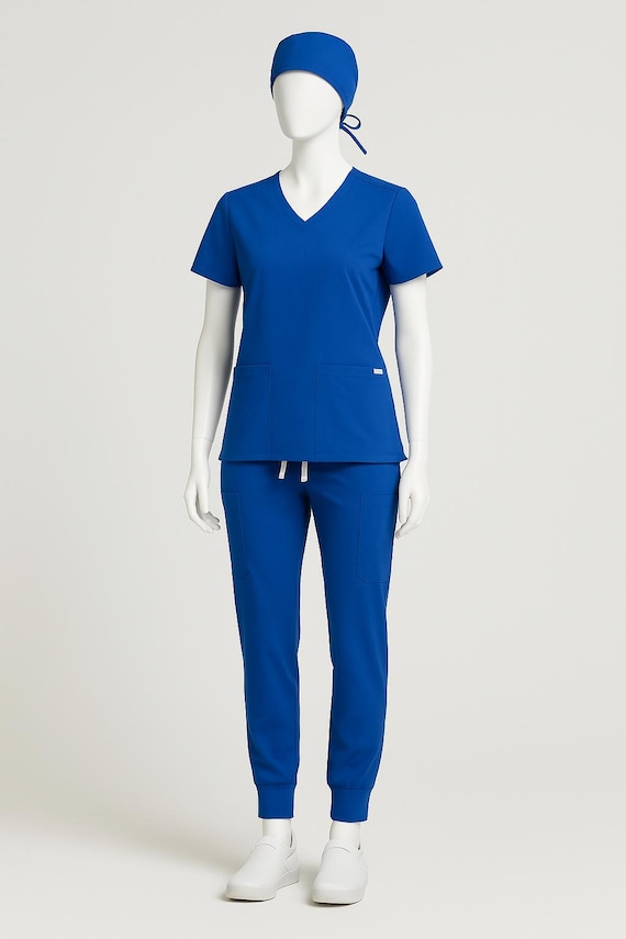 Conjunto de uniforme médico premium IZI Scrubs™ – Blusa e calça