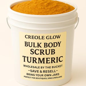 Wholesale Turmeric Body Scrub - Creole Glow Exfoliating Scrub (1 Gallon)