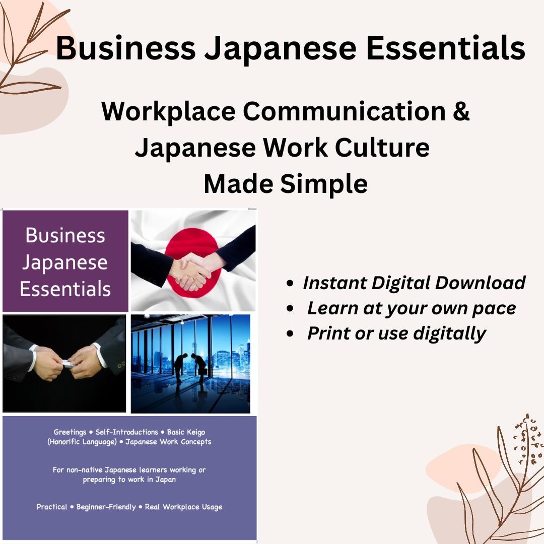 Business Japanese Essentials | Workplace Greetings, Self-introductions ...