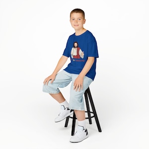 HE IS AWESOME Kids Graphic Tee, Kid Faith Apparel, Jesus Tee for Kids, School Outfit, Kids Christian Shirt