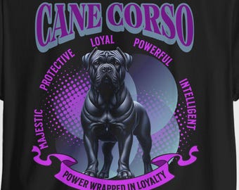 Koszulka unisex Cane Corso: Koszulka z lojalną rasą psa