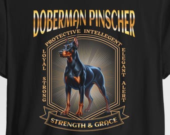 Doberman Pinscher Shirt: Elegant Dog Lover Apparel