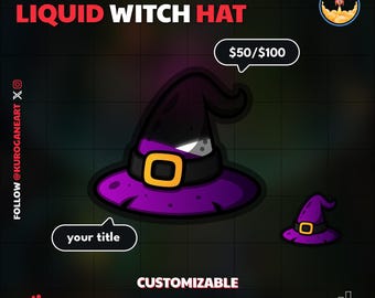 Witch Hat Goal Widget | Liquid Twitch Goal | Fully Customizable | Sub Goal | Donation Widget | Streamers | Streamelements