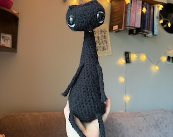Floppy cat crochet plushie stuffed animal cat gift for cat lovers adorable cat plush extra long neck