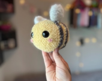 Handgemachte häkeln Biene Amigurumi Stoff, süße Bumble Bee Plüsch, Geschenk für Bienen Liebhaber