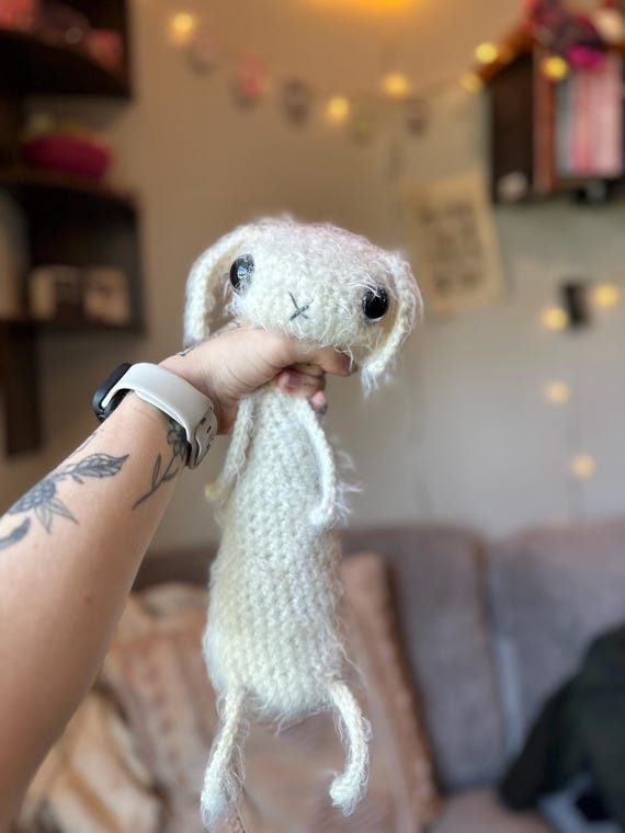 Floppy rabbit bunny crochet plushie stuffed animal rabbit gift for bunny lovers adorable bunny plush