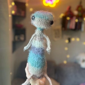 Floppy cat crochet plushie stuffed animal cat gift for cat lovers adorable cat plush rainbow