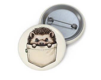 Cute Hedgehog Pin Button | Custom Enamel Pins for Gifts, Pocket Animal Badges, Funny Clothing Accessories, Perfect for Birthdays