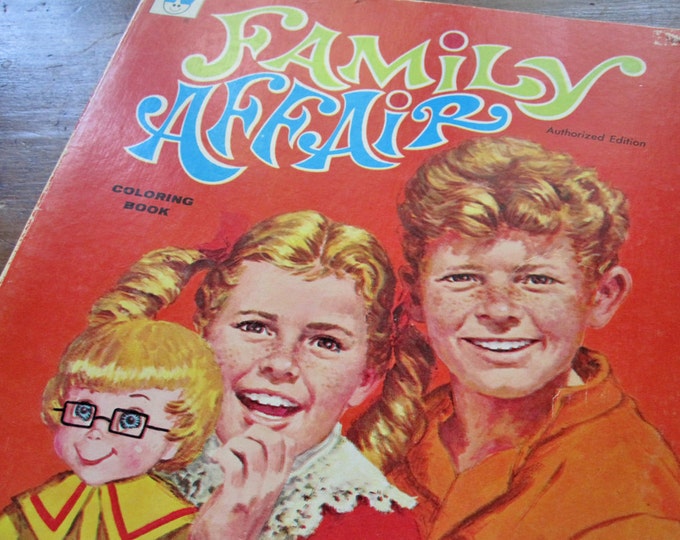 Family Affair Television Show Coloring Book, Vintage 1968, Whitman ...