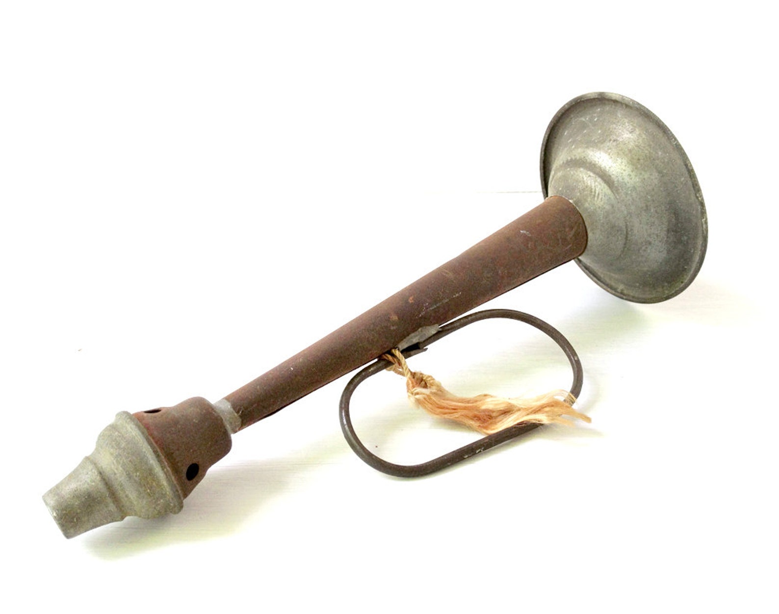 Tin toy bugle horn vintage toy trumpet noisemaker Bflat Etsy