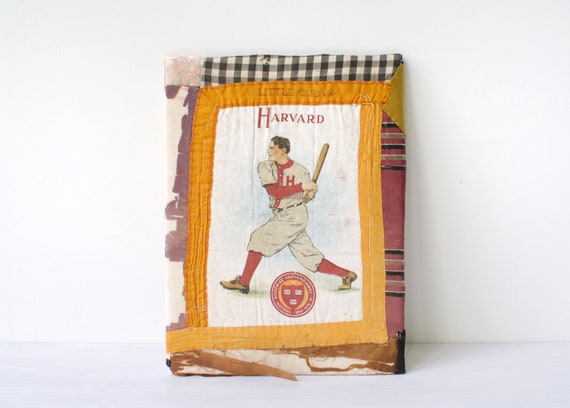 Antique Harvard University Baseball Cigar Silk, 1910s Murad Athlete and  College Seal Tobacco Premium, Quilt, Crimson, Collegiate Sports, S21