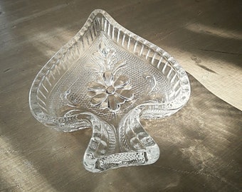 VINTAGE PRESSED GLASS Dish