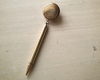 VINTAGE PENCIL PENDANT Brooch