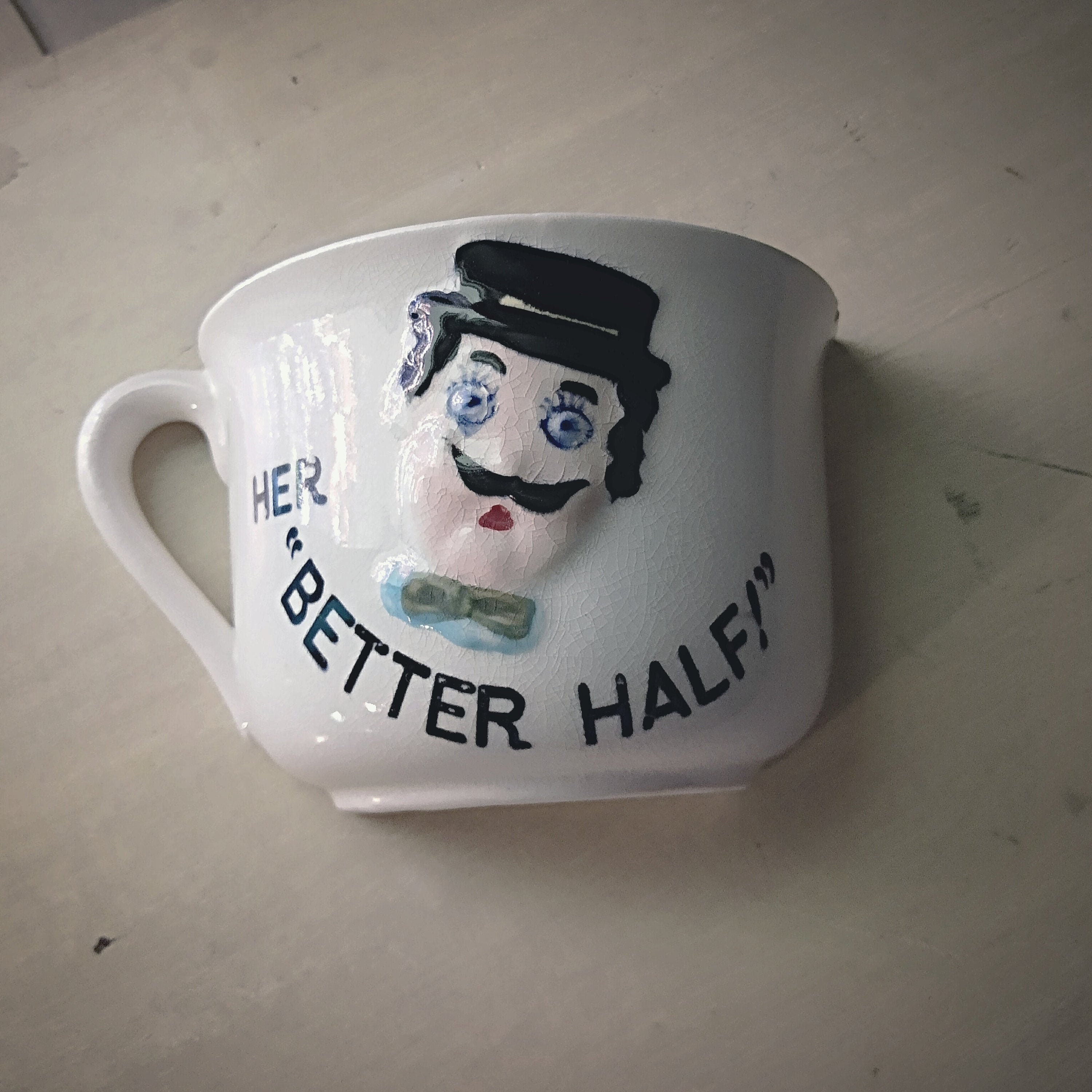 VINTAGE MUG SET His & Hers Better Half
