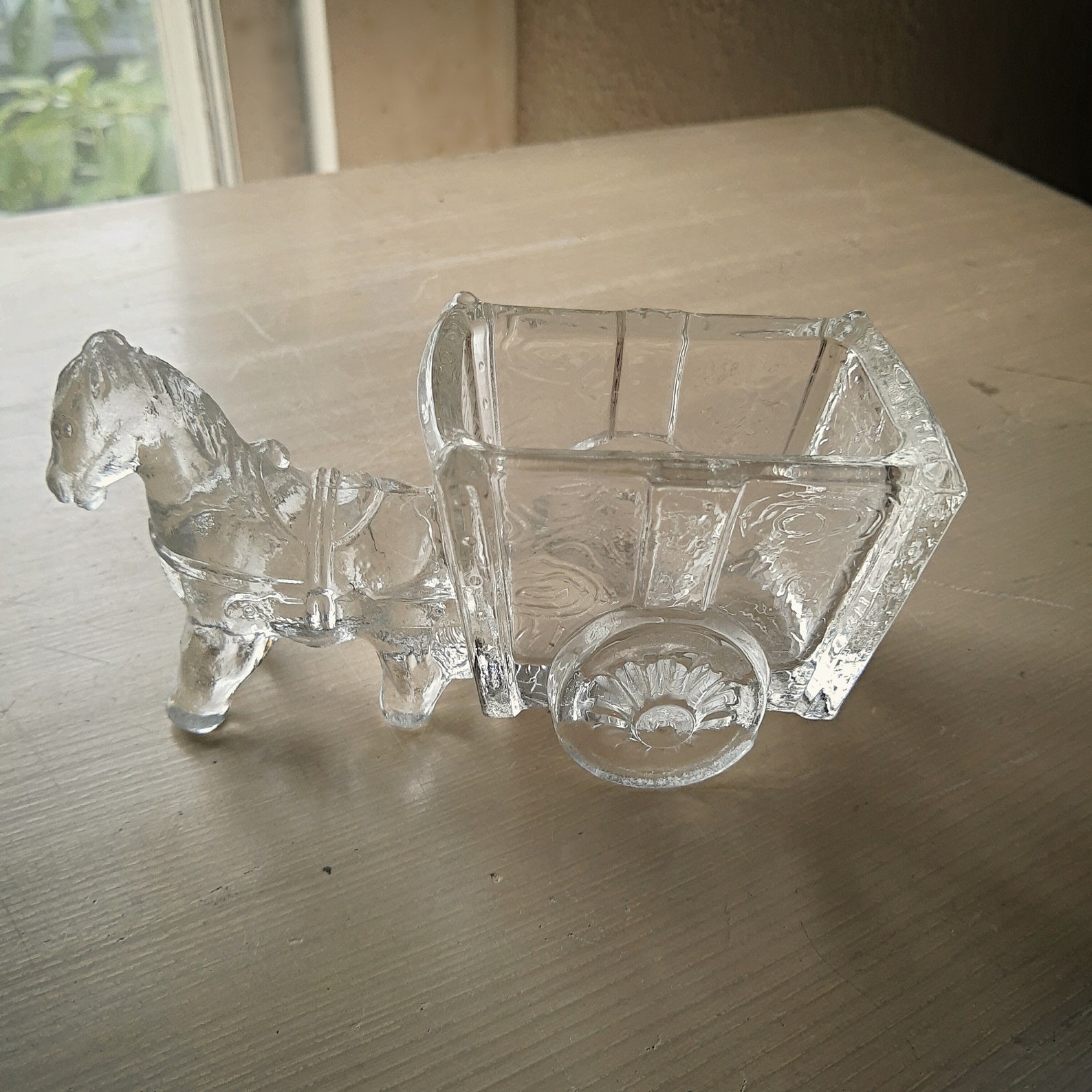 VINTAGE CANDY DISH Horse and Cart Etsy