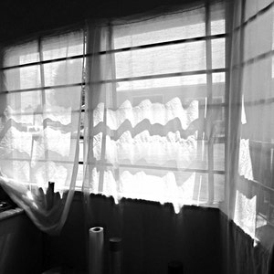 PHOTOGRAPH WINDOW CURTAINS Light Shadow