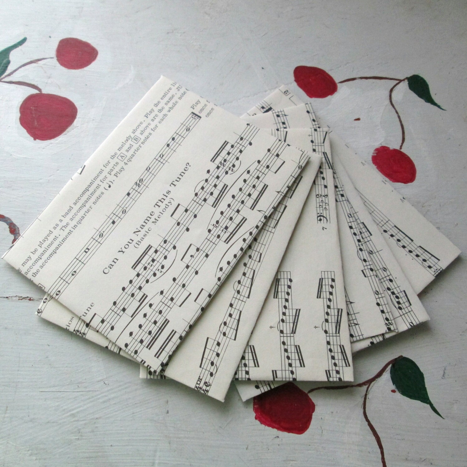 ENVELOPES BAND NERD Set of Six Etsy