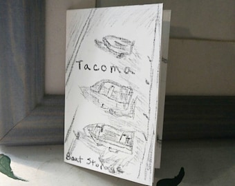 TACOMA SKETCH MINIZINE Kolteckningar Washington