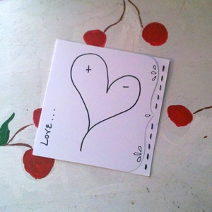 BLANK EMBROIDERED CARDS Love