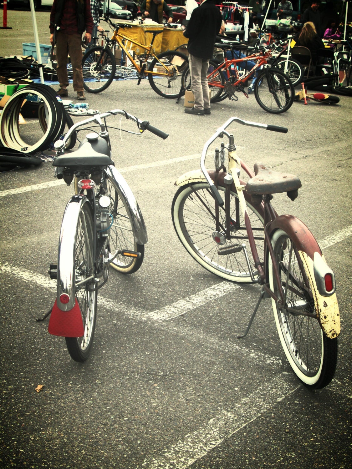 Seattle Bellevue Bike Shop PHOTOGRAPH VINTAGE BIKES Red Seattle