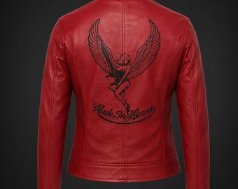 Claire Redfield Jacket Red Leather Cosplay Jacket Resident Evil 2 Inspired Cosplay Jacket