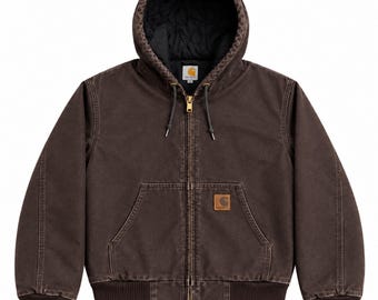 ヴィンテージ カーハート J130 アクティブジャケット DKB ブラウン ダックキャンバス フード付きワークウェアジャケット