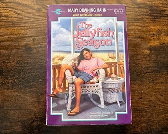 1985 Avon Camelot paperback *The Jellyfish Season* by Mary Downing Hahn