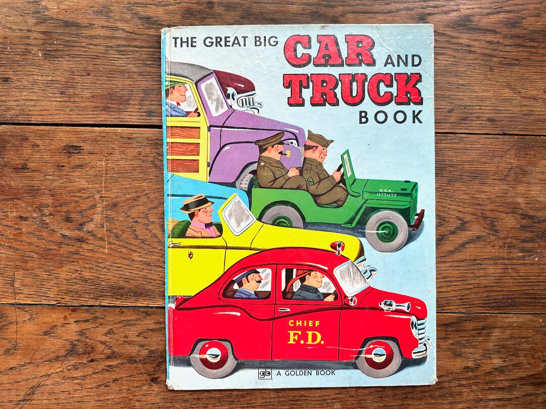 The Great Big Car and Truck Book Early Golden Book Early Etsy