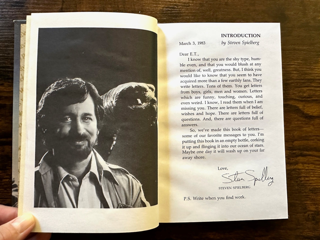 Letters to E.T. by Steven Spielberg (1983, Other) for sale