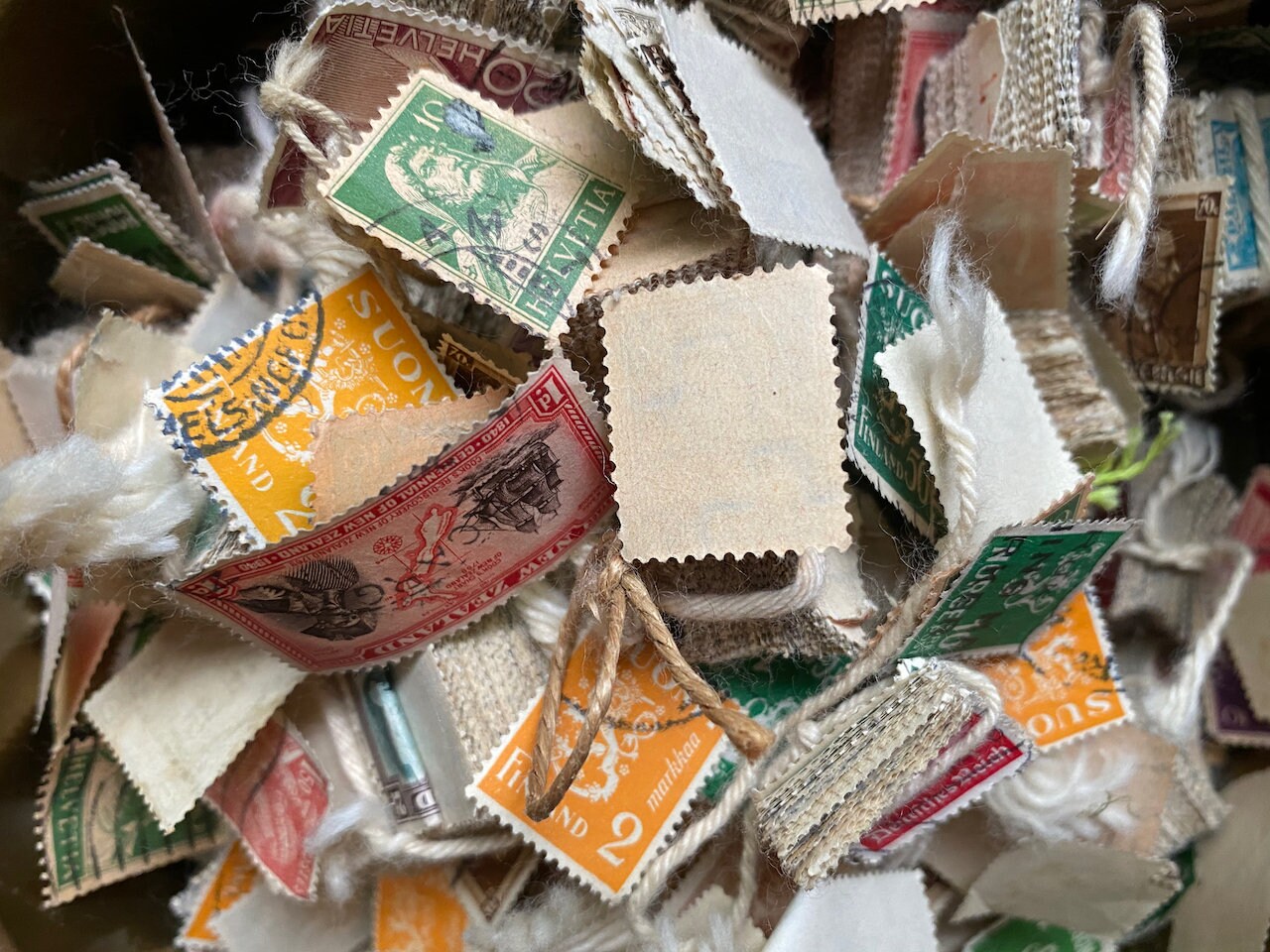 HUGE Lot of Worldwide Vintage Postage Stamps in Old Tin, THOUSANDS of ...