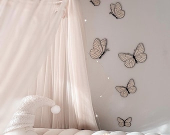 Butterfly Wall Decor, Wooden Butterfly Nursery Decor Kids Wall Decor Butterflies Set Baby Wall Art Boho Decor Wall Decor Gift Baby Girl Room
