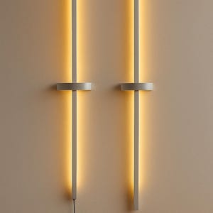 MODERN WALL MOUNTD Led Light Decorative Minimalist Lighting With Wooden Shelf