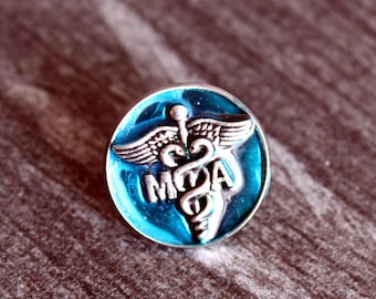 Ma medical assistant pin, blue