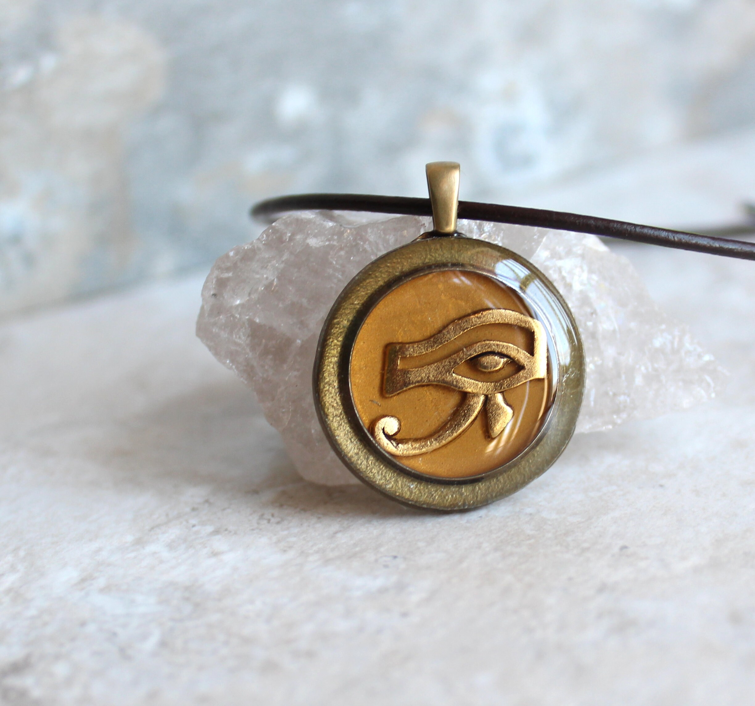 eye of horus mens necklace