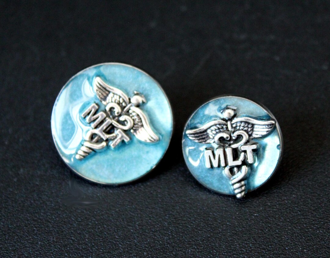 Medical Lab Technician Lapel Pin MLT White Coat Pinning Ceremony Blue ...