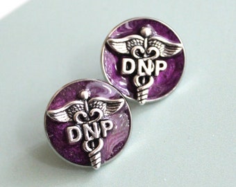 Doctor of nursing practice pin, DNP pinning ceremony, nurse graduation gift, white coat ceremony, purple