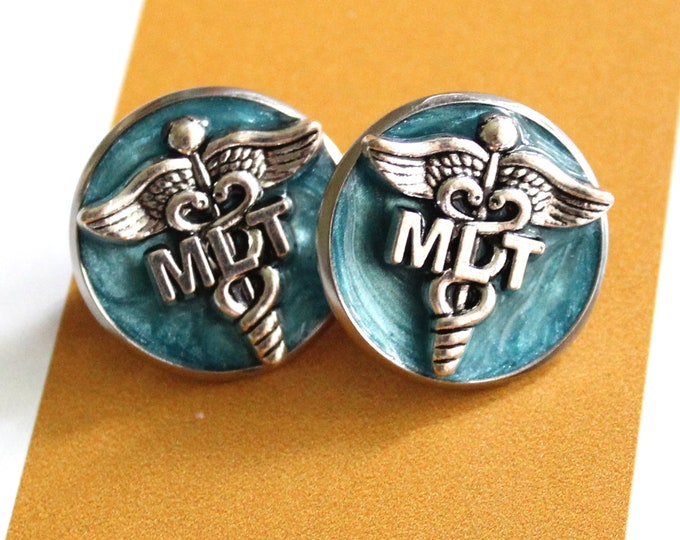 Medical Lab Technician pin, MLT pinning ceremony, white coat ceremony, blue