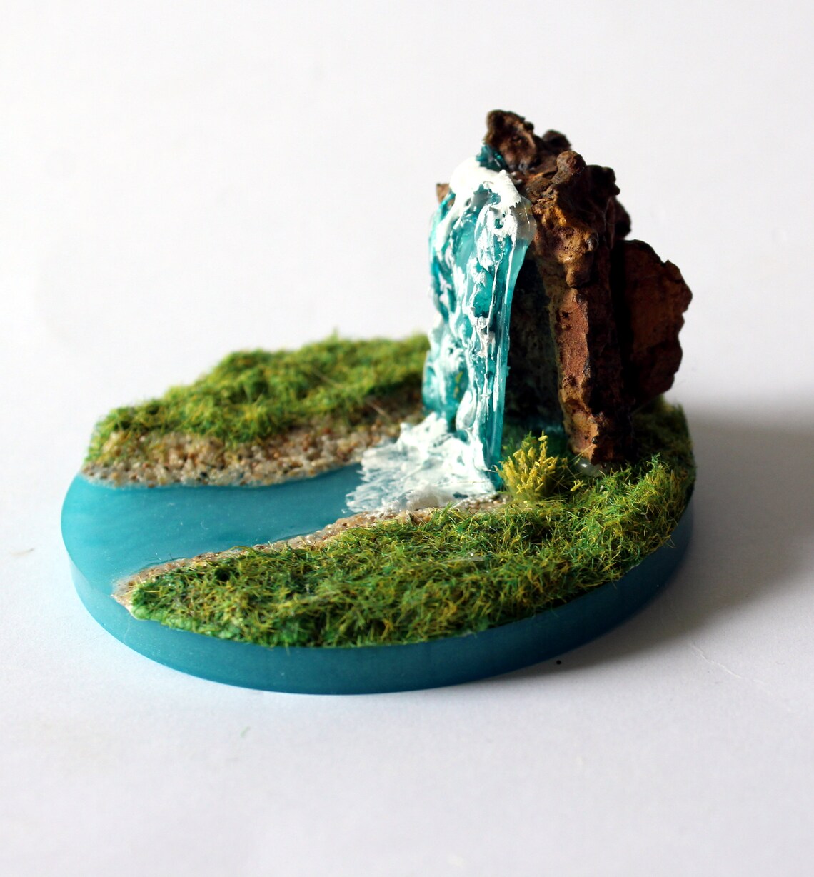 Lake With Waterfall Diorama Water Feature Terrarium Pond Etsy