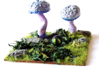 magic mushroom forest nymph diorama