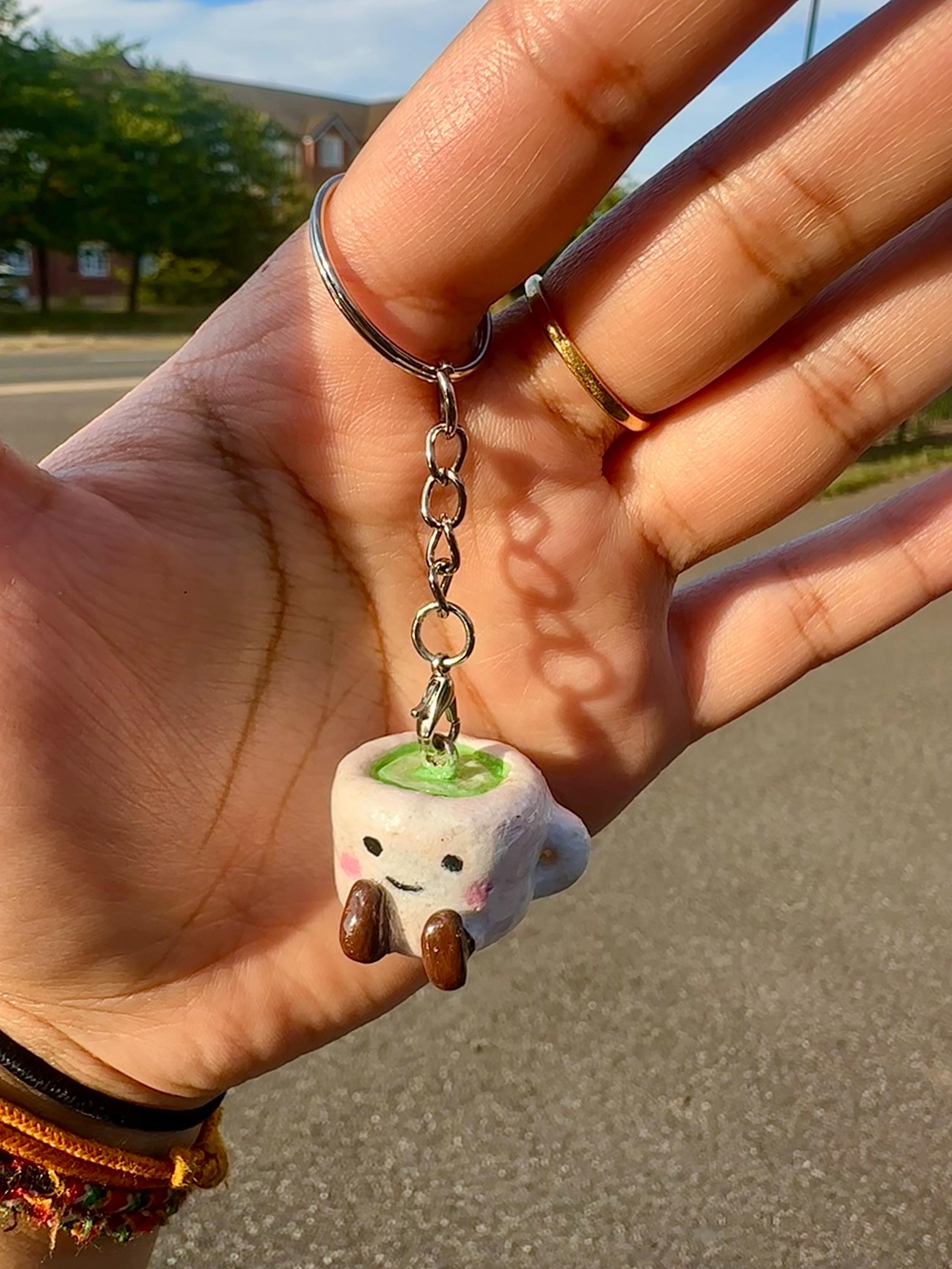 Jellycat Clay Matcha Cup Keyring - Etsy