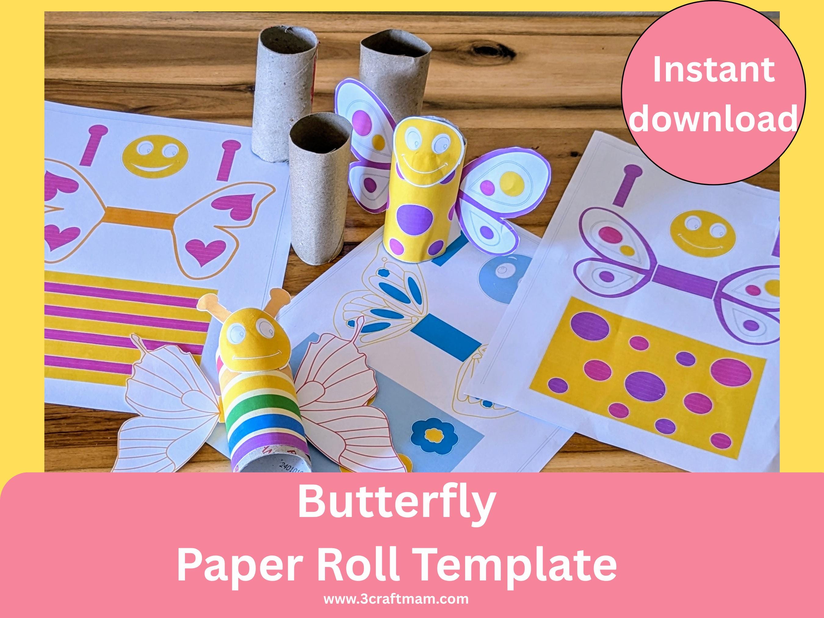 33 Flutter into Fun: Best Butterfly Craft Kits for Kids 19 Butterfly Toilet Paper Roll Craft Kit. Cut and paste activity for kids