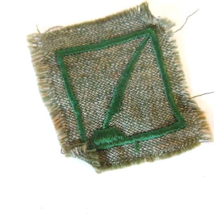 Girl Scout Gray Green Troop Scribe Badge Rare 1932-38