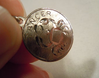 Cancer Charm Sterling Silver