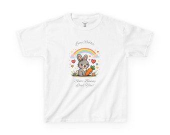 Kids Lucy Rabbit Graphic Tee, Cute Bunny Shirt