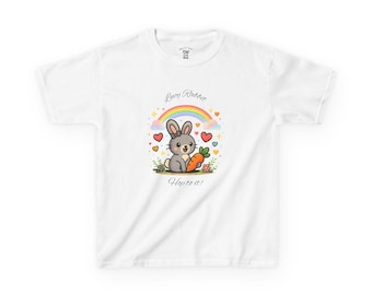 Lucy Rabbit Easter T-shirt: Bunny Tee for Kids