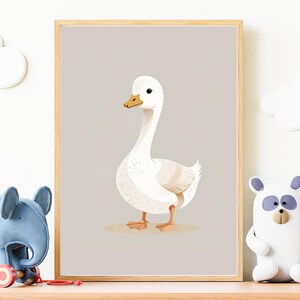 Printable Wall Art Kids Room Decorative Print for Nursery or Kids Room Art Goose Print