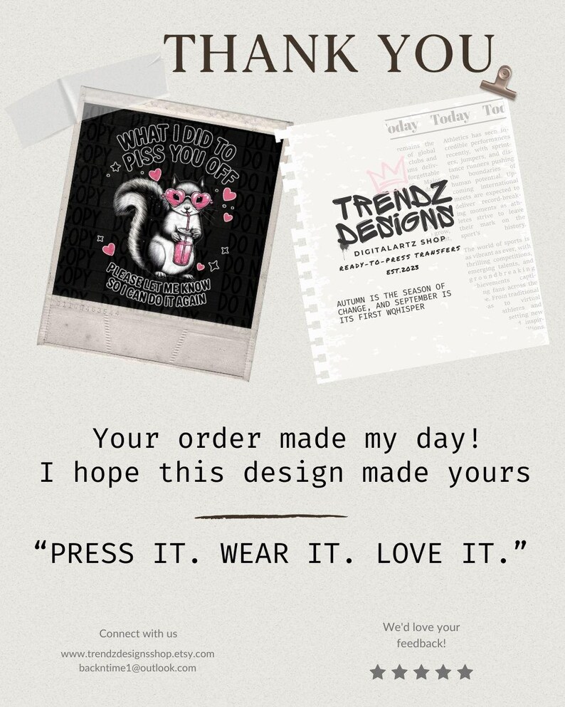 Bundle and save 25% off - Buy 3 DTF transfers get discount automatically with code SAVE25 - TrendzDesigns shop promotion