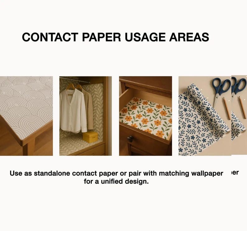 Botanical Contact Paper For Furniture, Blue Floral Drawer Liner, Wood Wallpaper Mural, Peel and Stick Wallpaper, Decorative Contact Paper image 4